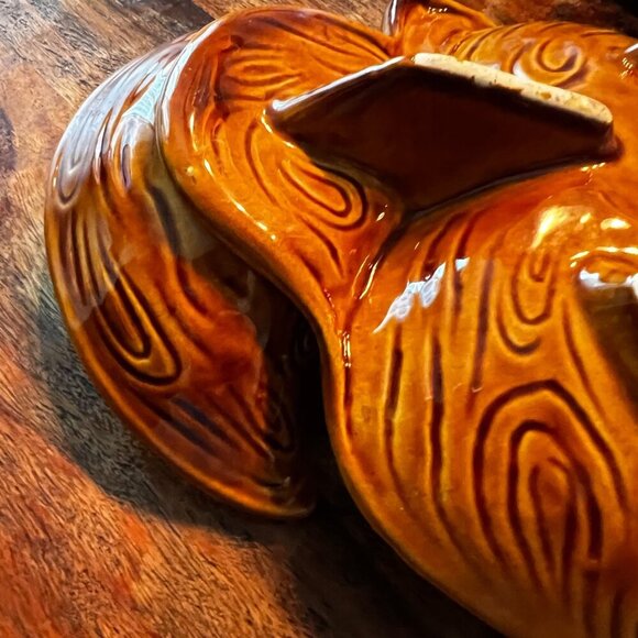 Vintage Maurice Of Calif USA Leaf-Shaped Ceramic Dish - Picture 2 of 11